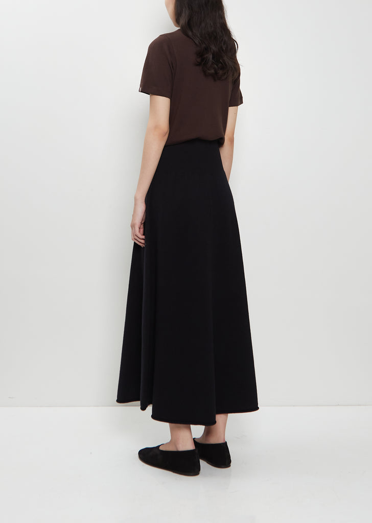 n°388 Ease Stretch Cashmere Skirt — Raven