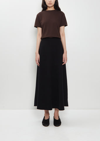 n°388 Ease Stretch Cashmere Skirt — Raven