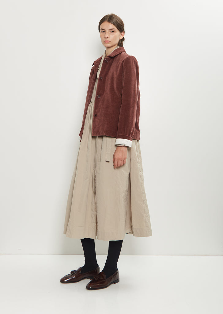 Pwet Cotton Velvet Jacket — Prune