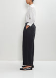 Linen Cotton Canvas Center Crease Pants