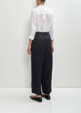 Linen Cotton Canvas Center Crease Pants