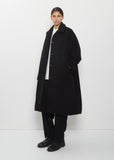 Big Blobby Cashmere Coat — Black