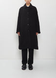 Big Blobby Cashmere Coat — Black