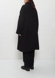 Big Blobby Cashmere Coat — Black