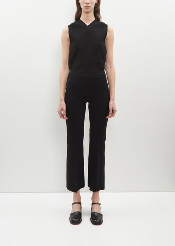 Stretch Cotton Kick Pant — Black