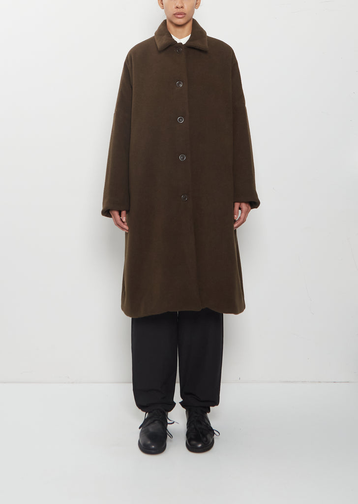 Cashmere Big Blobby Coat — Khaki