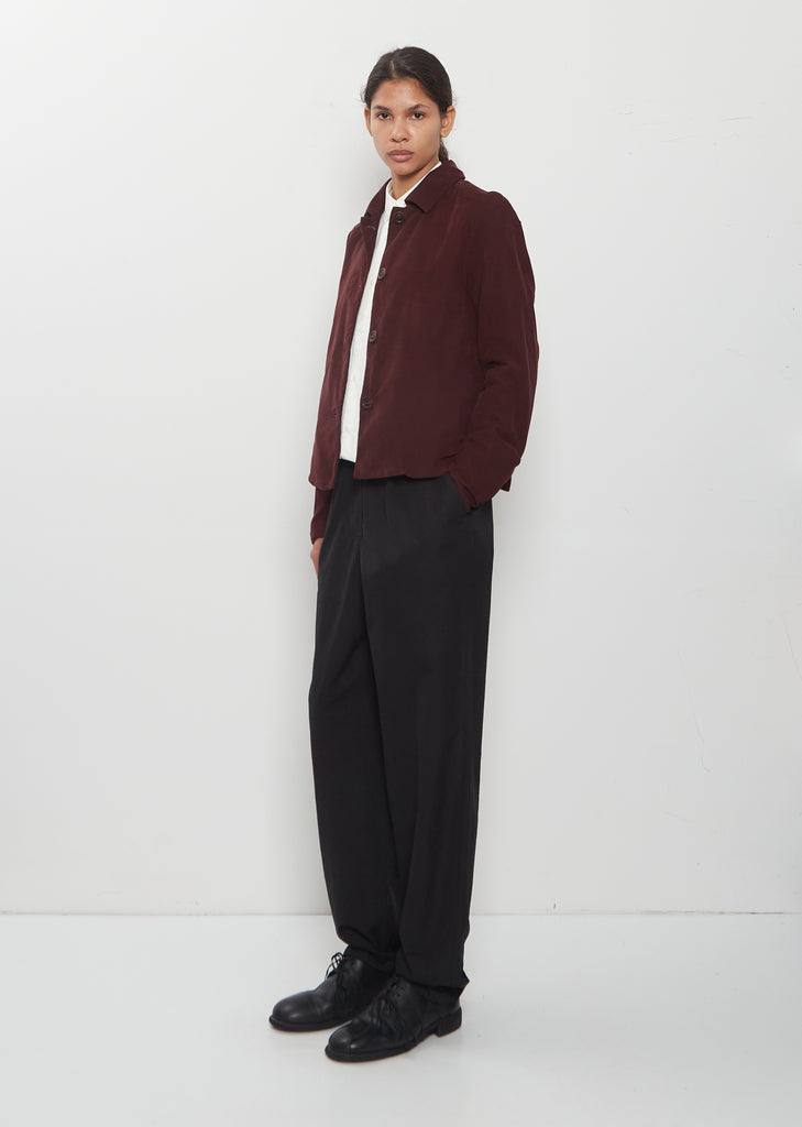 Pwet Pin Corduroy Jacket — Burgundy