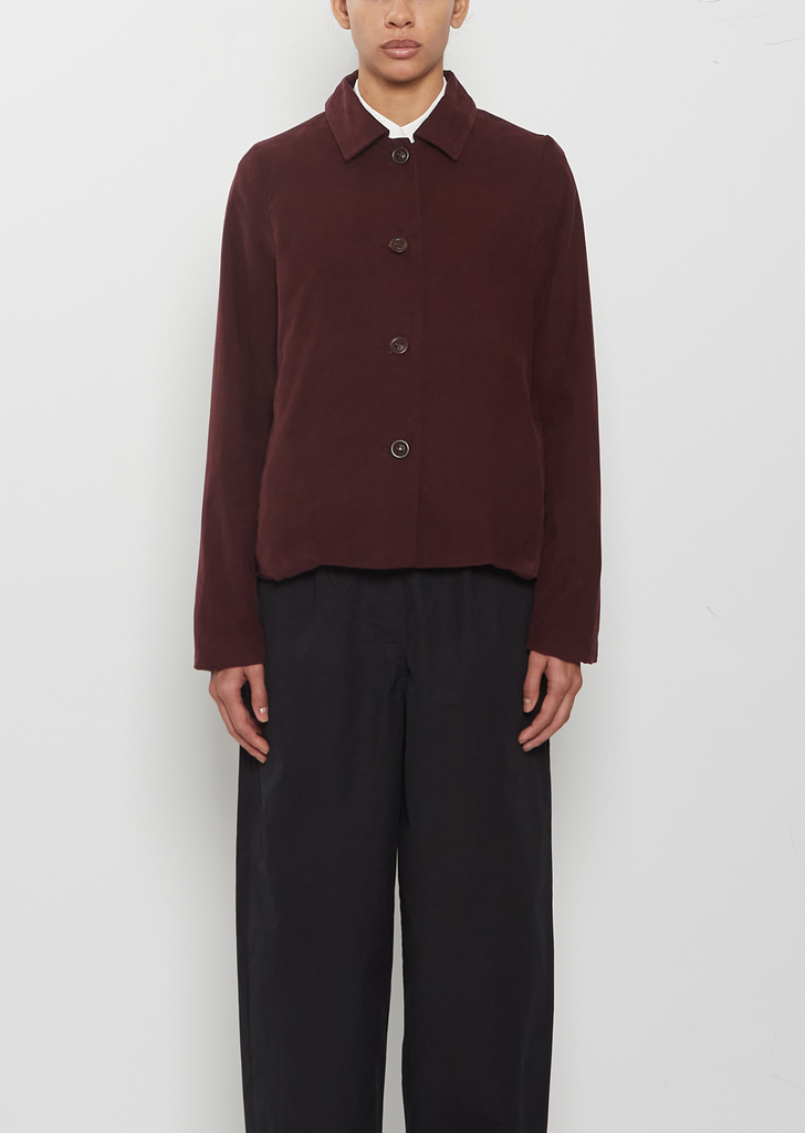 Pwet Pin Corduroy Jacket — Burgundy