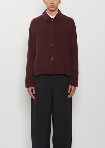 Pwet Pin Corduroy Jacket — Burgundy