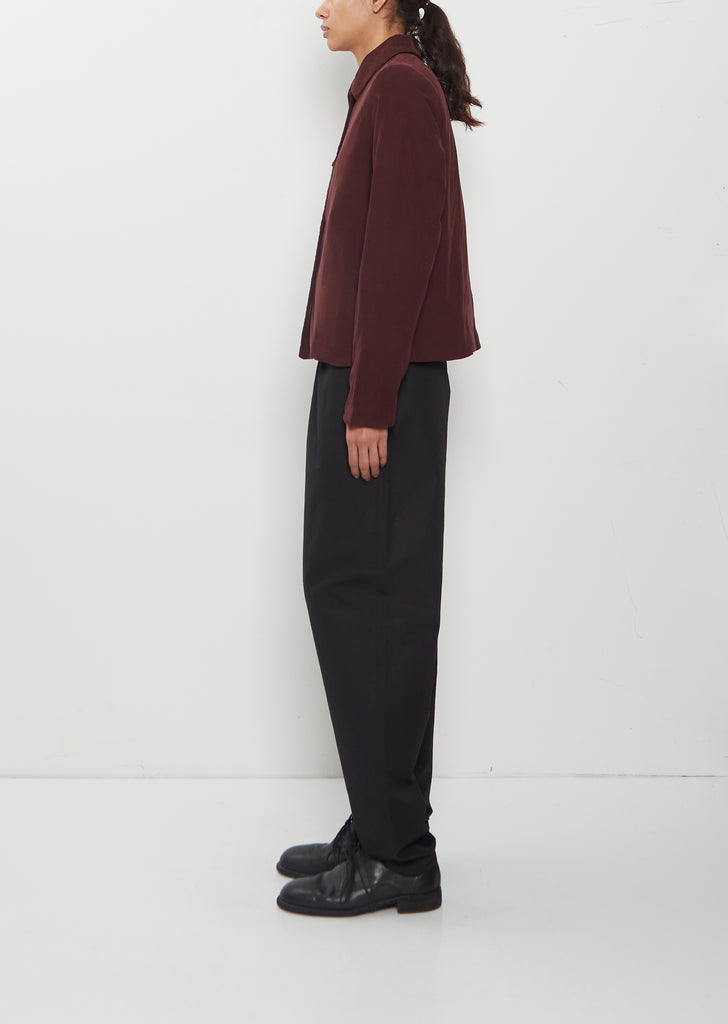 Pwet Pin Corduroy Jacket — Burgundy