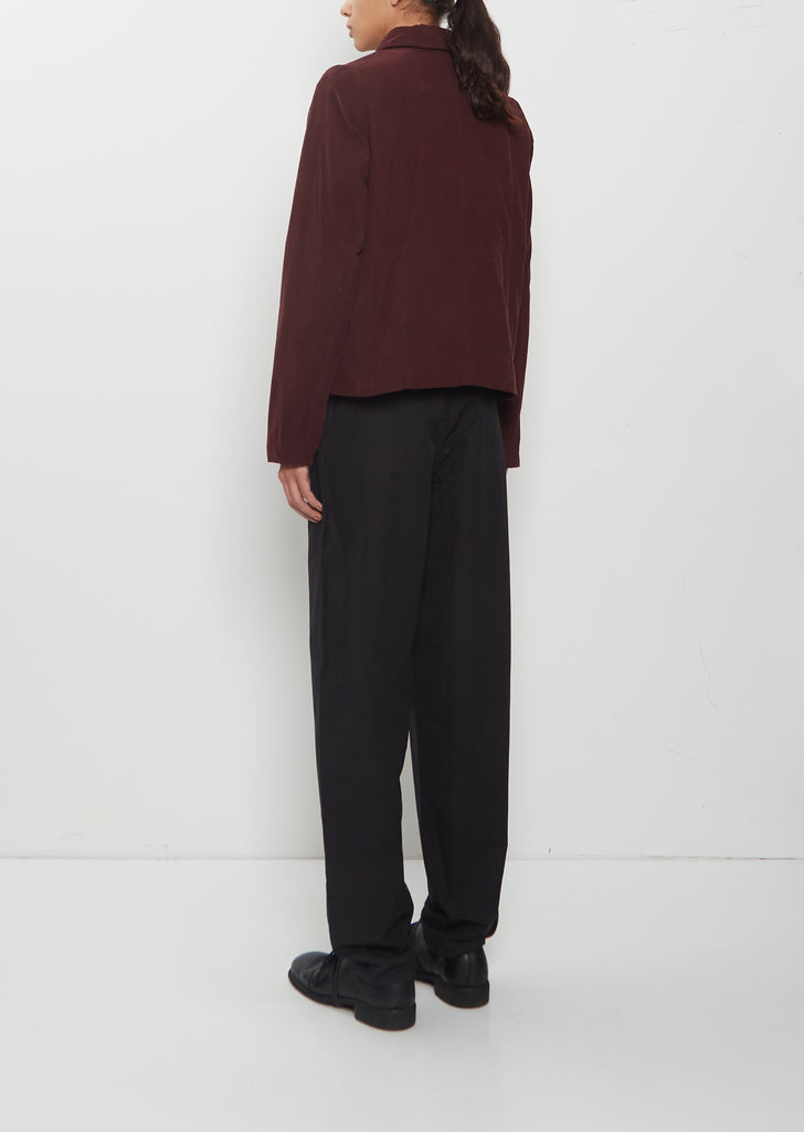 Pwet Pin Corduroy Jacket — Burgundy