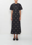 Puff Sleeve Petal Collar Dress