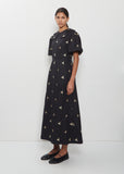 Puff Sleeve Petal Collar Dress