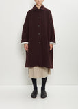 Big Blobby Cashmere Coat — Prune