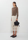 Double Ribbon Rosette Bag, Mini — Black