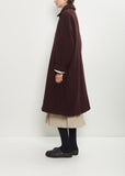Big Blobby Cashmere Coat — Prune
