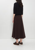 n°388 Ease Stretch Cashmere Skirt — Dark Brown
