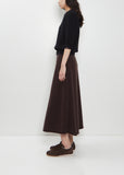 n°388 Ease Stretch Cashmere Skirt — Dark Brown