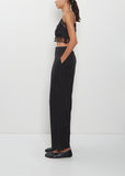 Lace Trim Negligee Bralette — Black