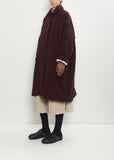 Sock Stretch Wool Knit Gloves — Brown