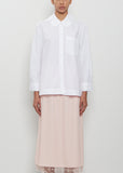 Cropped Petal Collar Masculine Shirt
