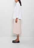Cropped Petal Collar Masculine Shirt