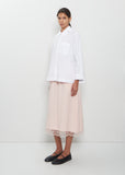 Cropped Petal Collar Masculine Shirt
