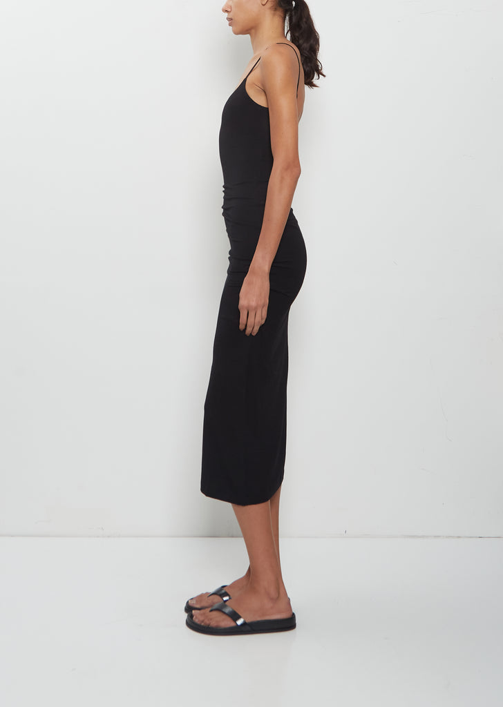 Draped Jersey Slip Dress