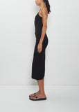 Draped Jersey Slip Dress