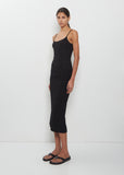 Draped Jersey Slip Dress