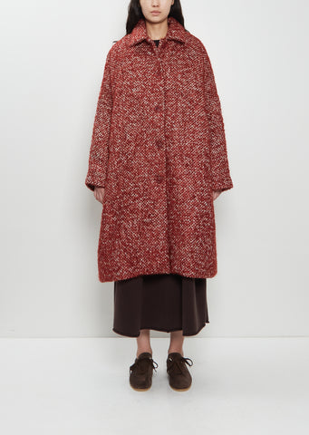 Big Blobby Mohair Wool Coat
