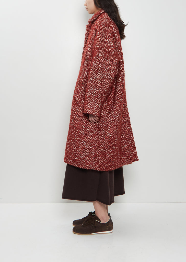 Big Blobby Mohair Wool Coat