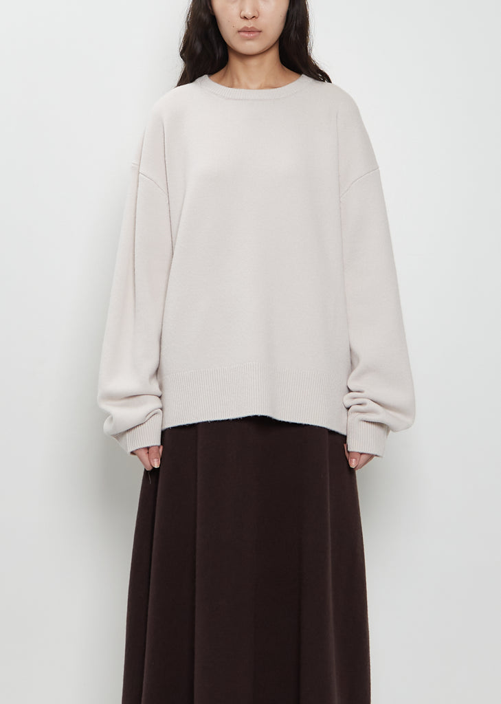 n°431 Mike Stretch Cashmere Sweater — Chalk