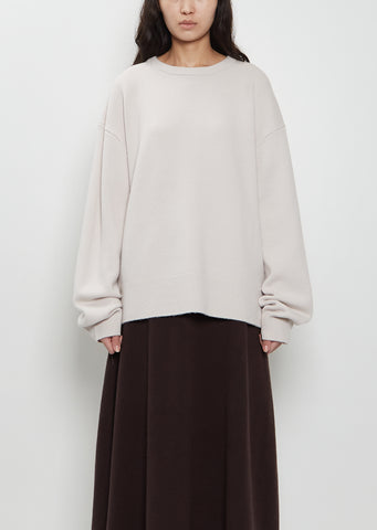 n°431 Mike Stretch Cashmere Sweater — Chalk