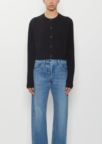 Heike Cashmere Cropped Cardigan