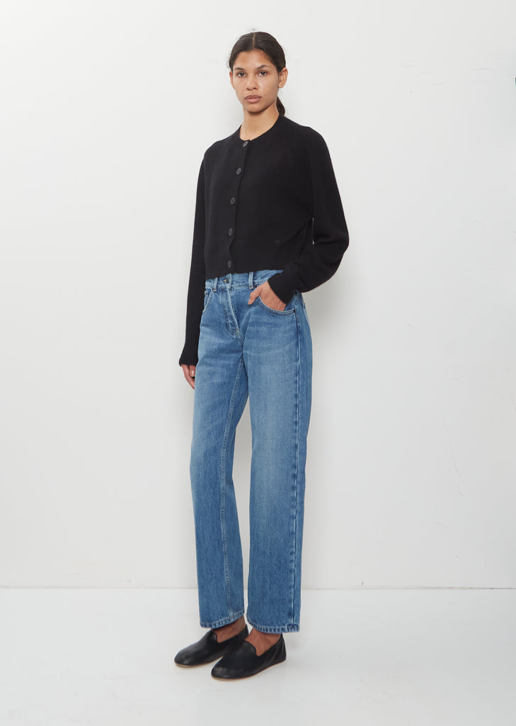 Heike Cashmere Cropped Cardigan