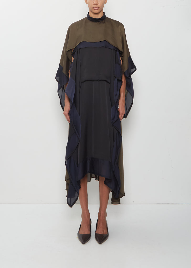 Satin x Chiffon Dress