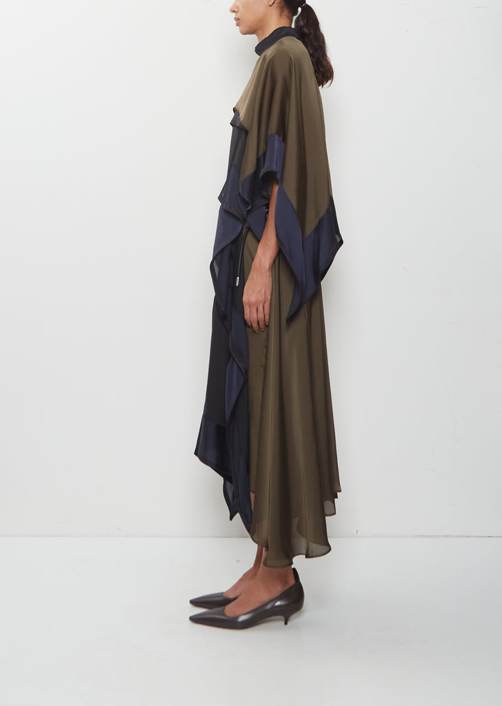 Satin x Chiffon Dress