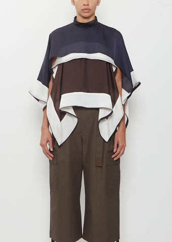 Satin x Chiffon Pullover