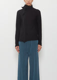 Drape High Neck Wool Sweater