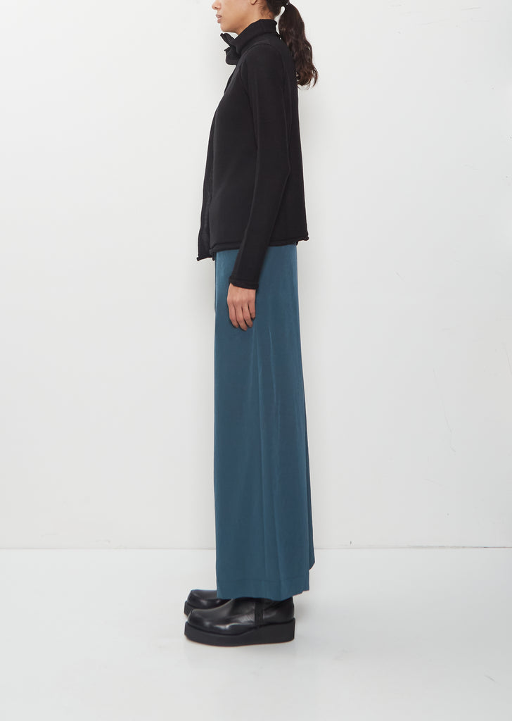 Drape High Neck Wool Sweater