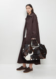 Natural Hair Leather Tote