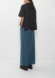 Drape Detail Box Shirt — Black