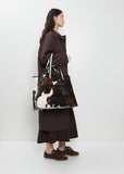 Natural Hair Leather Tote