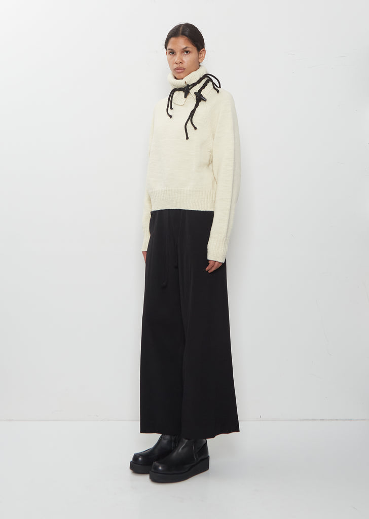 Toggle Detail Turtleneck Sweater