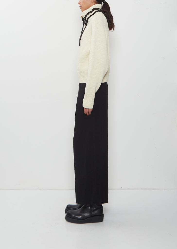 Toggle Detail Turtleneck Sweater