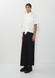 Drape Detail Box Shirt — White
