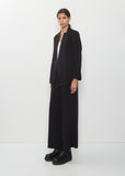 Crepe Stand Collar Jacket — Black