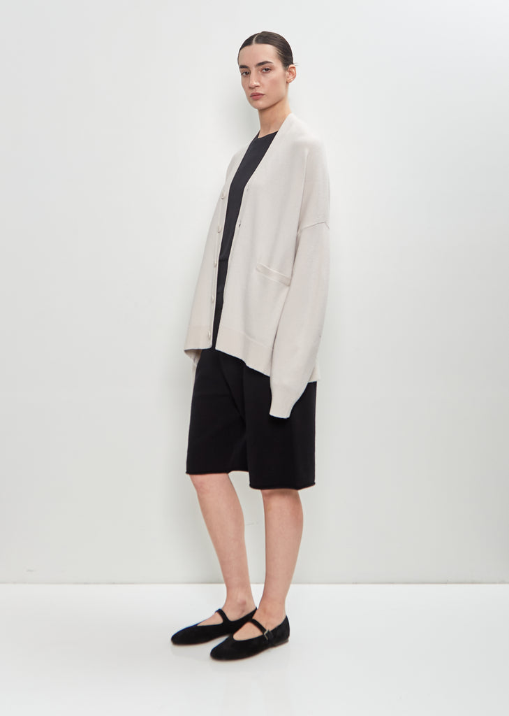 Stretch Cashmere n°24 Tokio Cardigan — Chalk