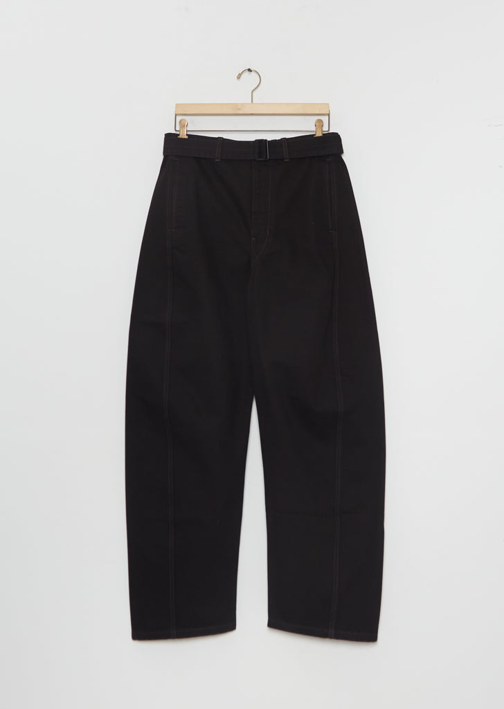 Twisted Belted Pants — Black